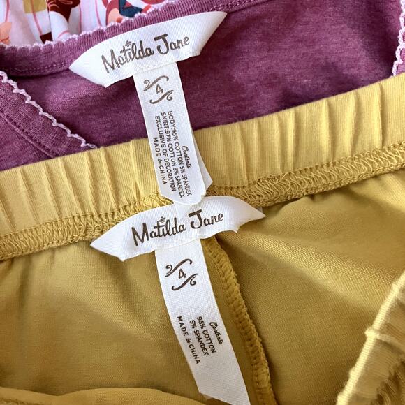 Matilda Jane Oh Sugar Tunic Big Ruffle Size 4 Set Jar Wonderment Autumn Fall - Picture 8 of 8